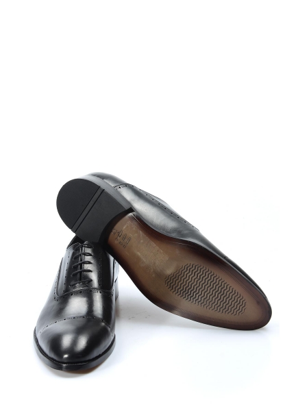 Ayakkabıhane İçi Dışı Hakiki Deri Siyah Bağcıklı Erkek Klasik Ayakkabı AH08822132295