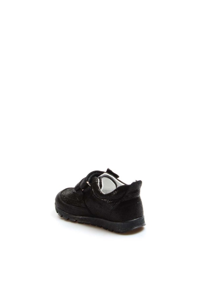 Ayakkabıhane İçi Dışı Hakiki Deri Siyah Simli Kız Çocuk Spor Sneaker Ayakkabı AH078372103