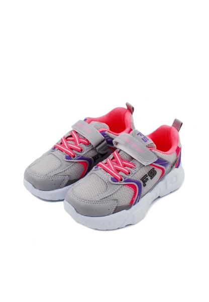 Ayakkabıhane Gri Fuşya Unisex Çocuk Sneaker Ayakkabı AH07868XCAF2110