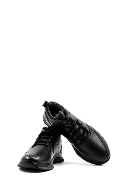 Ayakkabıhane Kaliteli Hakiki Deri Siyah Erkek Bağcıklı Klasik Bot AH08951191316205