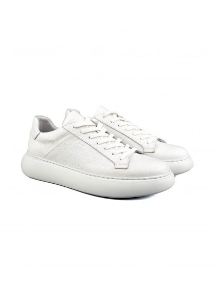 Ayakkabıhane İçi Dışı Hakiki Deri Beyaz Erkek (Sneaker) Ayakkabı AHMSSN00784950AN